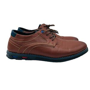 Gatsby Shoes Mens Size 11 Brown Leather Lace UP Oxford Derby Orthopedic Dress